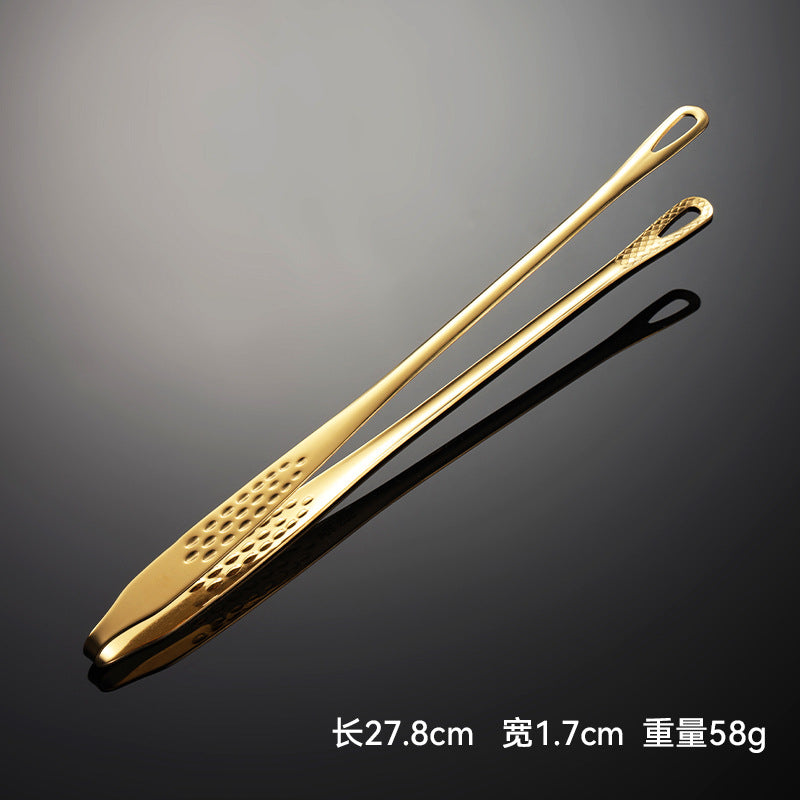 Wholesale Stainless Steel Roast Bread Tongs Kitchenware